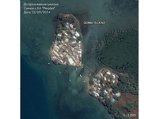 Российские спутники передали на Землю полную картину разрушения островов Фиджи