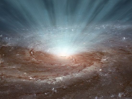 Астрономы  обнаружили  ярчайшую  «блуждающую»  черную  дыру