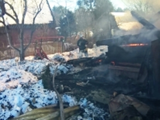Дача в Малоярославецком районе сгорела дотла