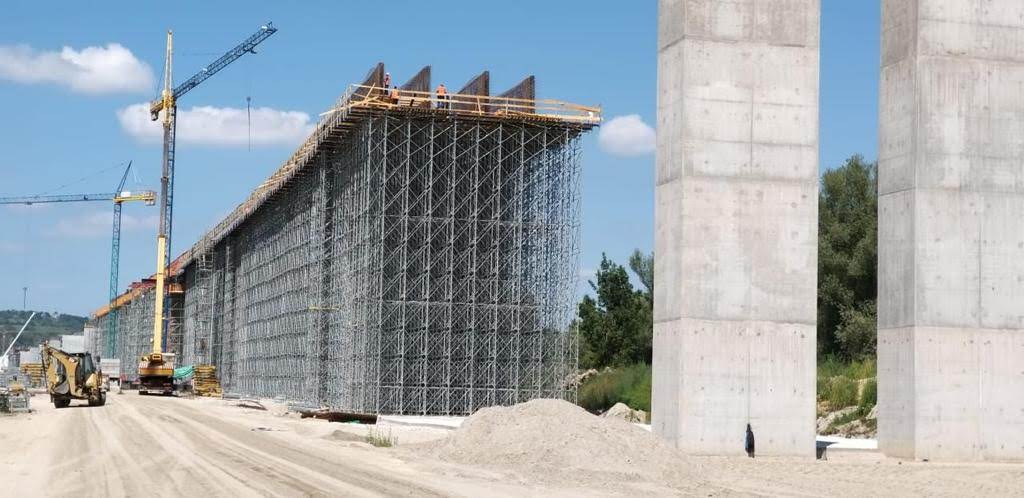 Процесс строительства виадука в Сербии компанией Руслана Байсарова
