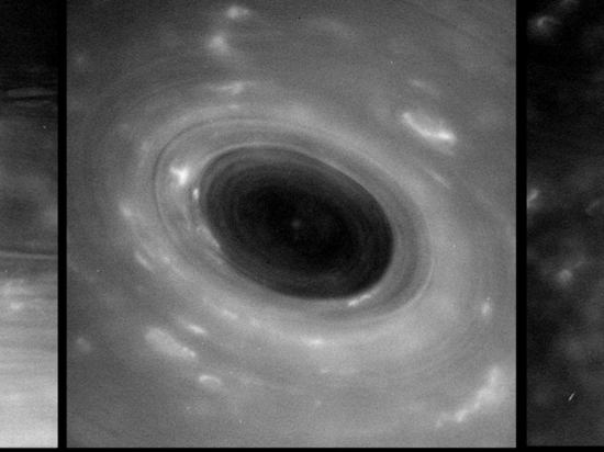 «Кассини» сфотографировал ураганы на Сатурне с небывало близкого расстояния