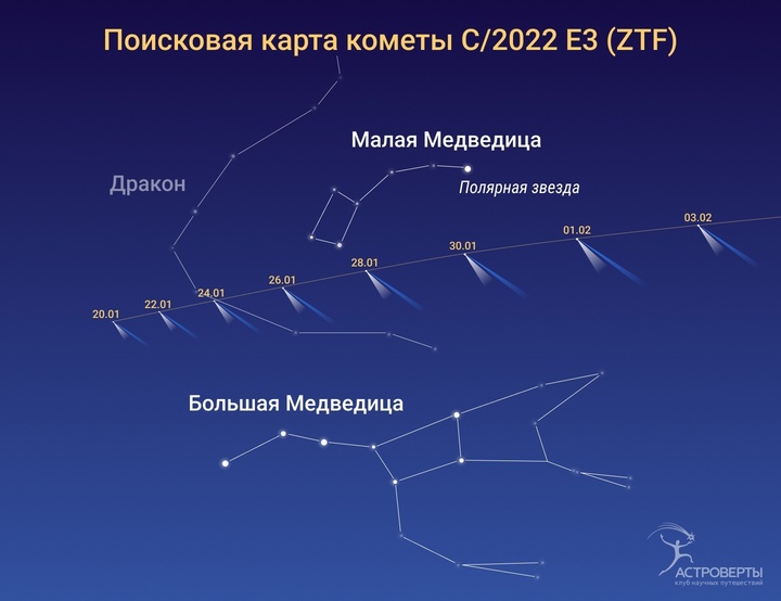 Жители Воронежской области увидят в январе самую яркую комету 2023 года -  МК Воронеж
